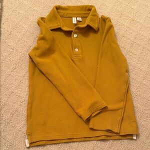 Janie and Jack Golden Long Sleeve Polo